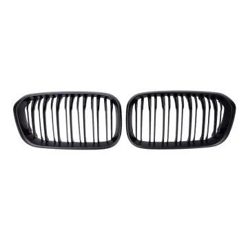 Double Salt Matte Black Front Car Grille for BMW 1 Series F20 2015-2017