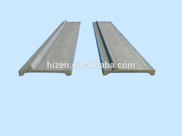 F bar, concrete form side rail, end rail, steel rail
