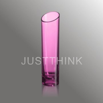 2011 New Type Acrylic Cylindrical Flower Vase FZ-BL-0416-2