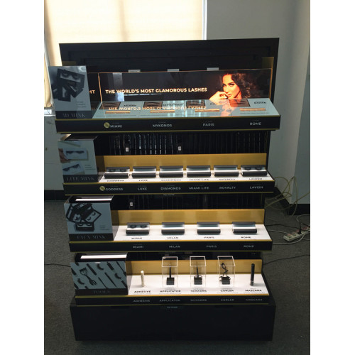 Promotion Table Fashion Skin Care Cosmetic Display Cabinet Supplier