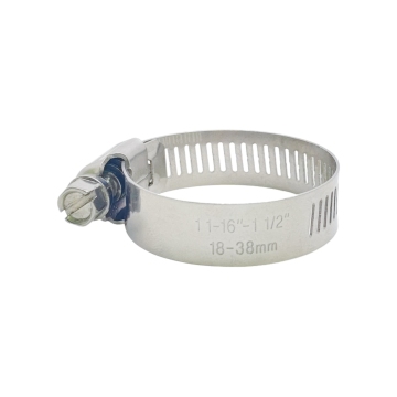 SS 304 Stainless Steel Adjustable Hose Pipe Clip for 1/4 to 12 Inch Tubing
