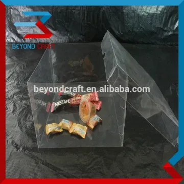 foldable clear pvc transparent packaging box poly box