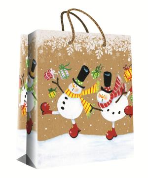 CHRISTMAS SERIES KRAFT GIFTBAG35-0
