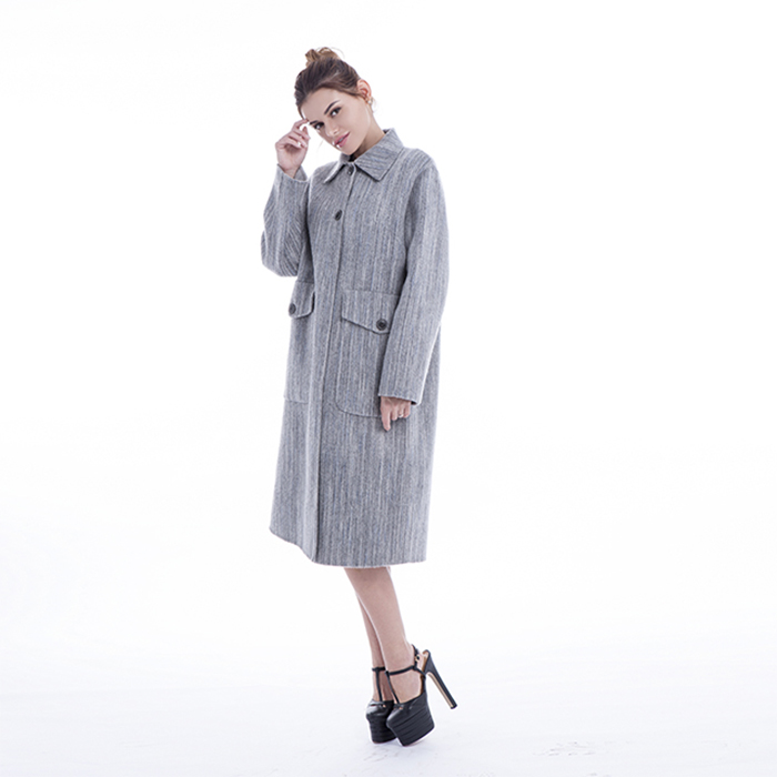 Fashionable Light Grey Winter Outwear