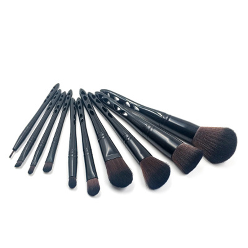 10pcs black plastic brushes