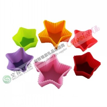 Export five star silicone cake mold for decorating