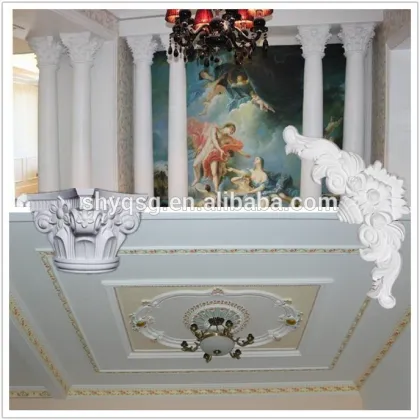 Crown design interior wall decorative carving plaster moulds