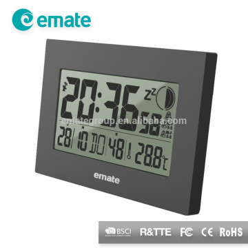 Good viewing big atomic wall clock with multi additional functions