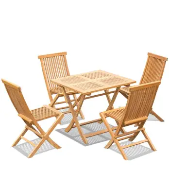 High Quality Teak Wood Table and Chairs for Outdoor Use at Affordable Prices