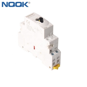 DIN Rail Mounted AC Contactor for Home Hotel Manual Control
