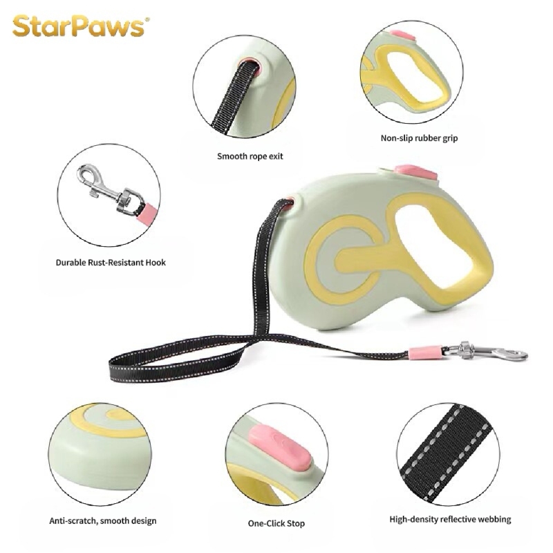 Small & Medium Dog Retractable Walking Leash