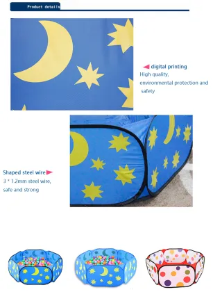 Children Baby Playpens Safety Foldable Kids Toy Play Tent For Kids