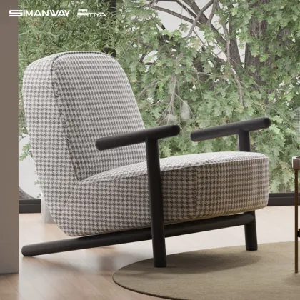 Modern Leisure Solid Wood Lounge Chair