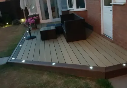 Wood Plastic Composite Deck WPC Solid Engineered Floor 137*23mm XFD062