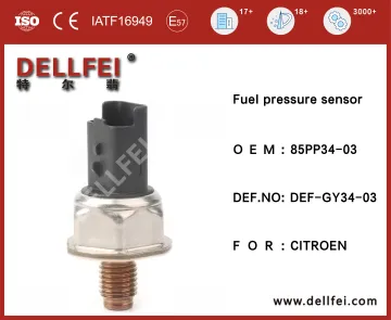 New Original Fuel Rail Pressure Sensor 85PP34-03 for CITROEN