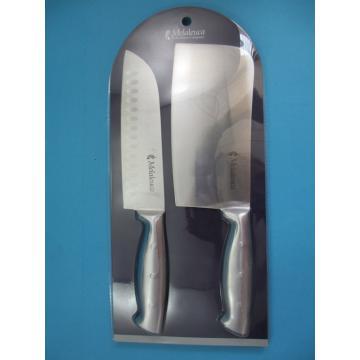 2 Piece cleaver knife and defrosting knife