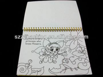 spiral binding kids painting book