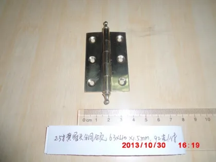 Supplying high quality Crowned Brass hinges