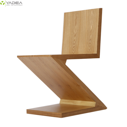 Rietveld natural Zig Zag wood dining chair