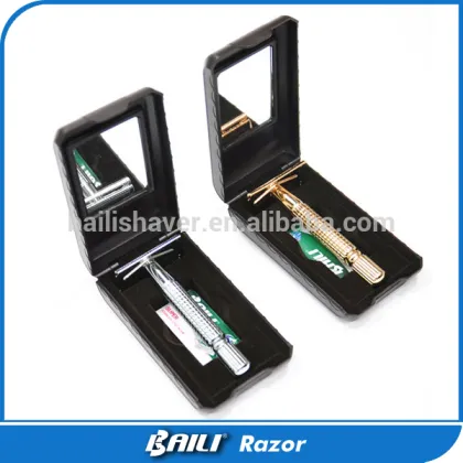 Double edge safety razor shave set