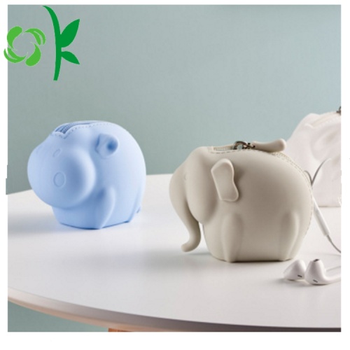 Porte-monnaie en silicone avec changement de forme pour animaux, coloré