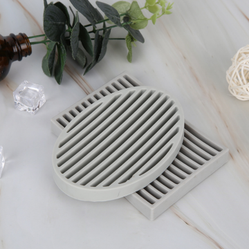 Plat de savon en silicone en gros avec drainage