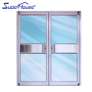 New York NOA Standard Commercial Aluminium Smart Glass Storefront Doors