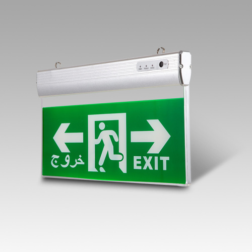 Neon Exit Sign Double side LED Emergency Light Escape Indicator Light Manufactory