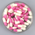 Novo tipo de cápsulas de comprimidos vazios mistos rosa