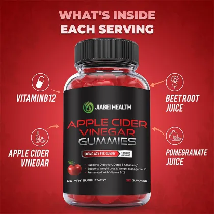 Natural Apple Cider Vinegar Gummies for Health