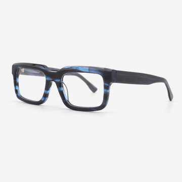 Rectangular Full-rim Acetate Male's Optical Frames 23A3160