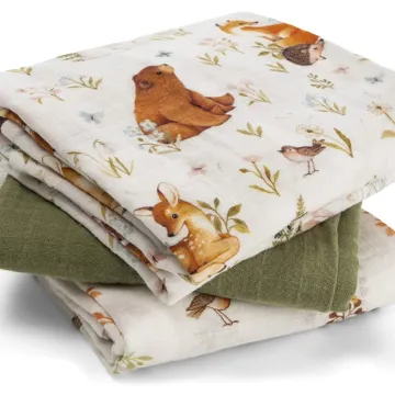 Bamboo Muslin New Design Super Soft Baby Swaddle Blanket Reusable Washable Blanket