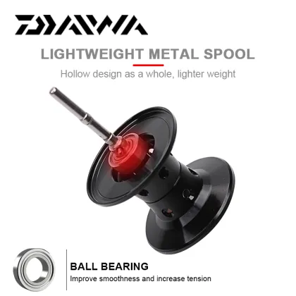 DAIWA CC80 Baitcast Reel - 4+1BB, 6.8/7.5 Gear Ratio, 7kg Max Drag, Metal Light Spool for Predator Fish