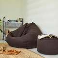 Bolsas de frijoles tatami sofá perezoso con otomana