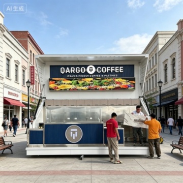 Elegant Folding Outdoor Kitchen Booth for Outdoor Dining