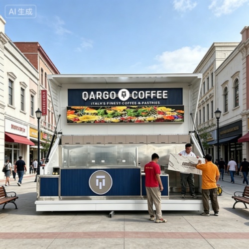 Elegant Folding Outdoor Kitchen Booth for Outdoor Dining