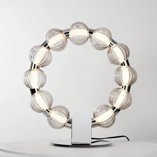 Modern Luxury Crystal Desk Lamp with Glass Shade for Home Decoration and Bedside Use