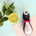 Brinquedo sexual vibrador de estimulação clitoriana com sucção de pinguim
