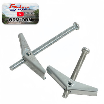 Quick-Release Steel Toggle Bolt: 12mm Diameter Anchor Bolt for Temporary Installations - DIN Standard - Metric & Inch Measurement System