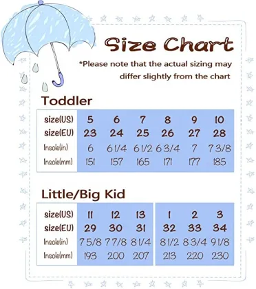 Kids Rain Boots with Easy-On Handles - Toddler Rain Boots Waterproof Rubber Boots for Girls & Boys