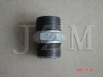 JZM hot dipped galvanized malleable iron pipe plumbing fitting -nipple280