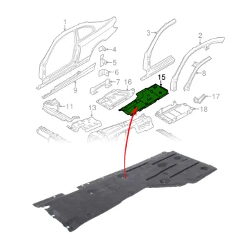 BMW 3 Series E90 Black Durable Plastic Mudguard Replacement 2004-2007