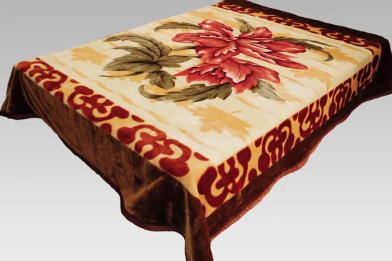 Korean Style Embossed Cheap Raschel Blankets