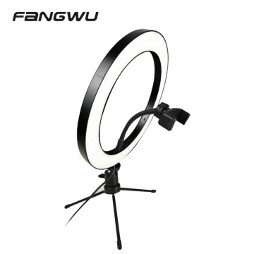 2020 Heißverkauf 26 cm/10 Zoll Desktop -Stativ mit USB -Füllringlicht für Make -up &amp; Video -Streaming