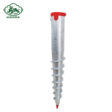 Galvanized Helix Ground Pole Screw Anchor