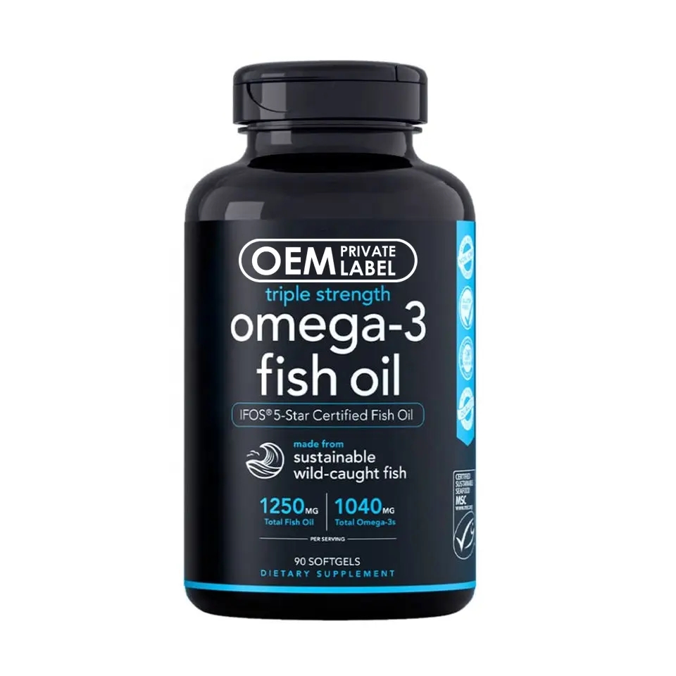 Heart Health Fish Oil Omega-3 Collagen Peptide Capsules