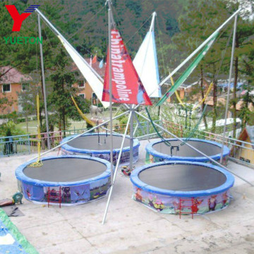 Hottest Inflatable Mini Jumping Equipment: 4-in-1 Children's Mobile Bungee Trampoline Rental