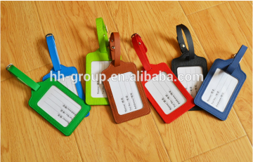 2015 Fashion Design PVC Leather for Wash Bag Leather Luggage tag