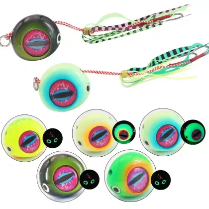 OEM Luminous Rubber Snapper Sea Bucktail Jigs with BKK Hooks