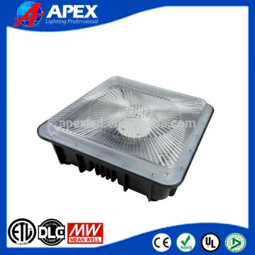 die cast aluminum led canopy light car garage light with clear vandalproof polycarbonate refractor